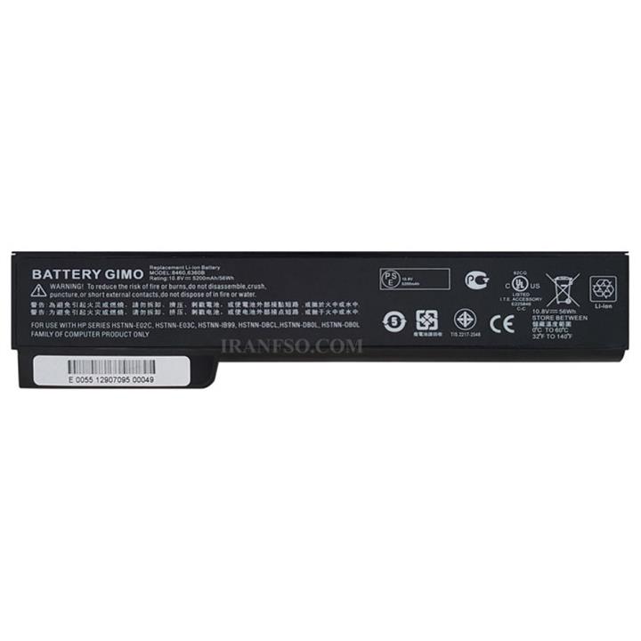 باتری لپ تاپ اچ پی ایلایت بوک 8460 پی HP EliteBook 8460p 6Cell Laptop Battery